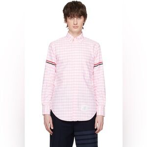 Mens THOM BROWNE Gingham LS Shirt. Size 1 NWT
